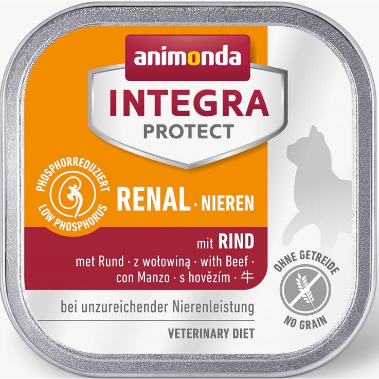 Katzen - Nassfutter ANIMONDA Integra Protect Renal Rind,100 g