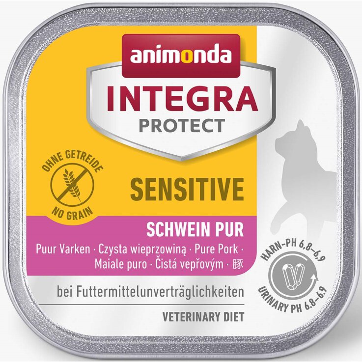 Katzen - Nassfutter ANIMONDA Integra Protect Sensitive Schwein pur,100 g