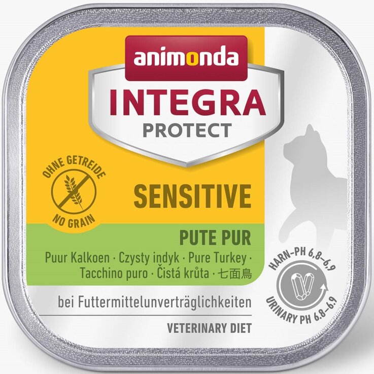Katzen - Nassfutter ANIMONDA Integra Protect Sensitive Pute pur,100 g