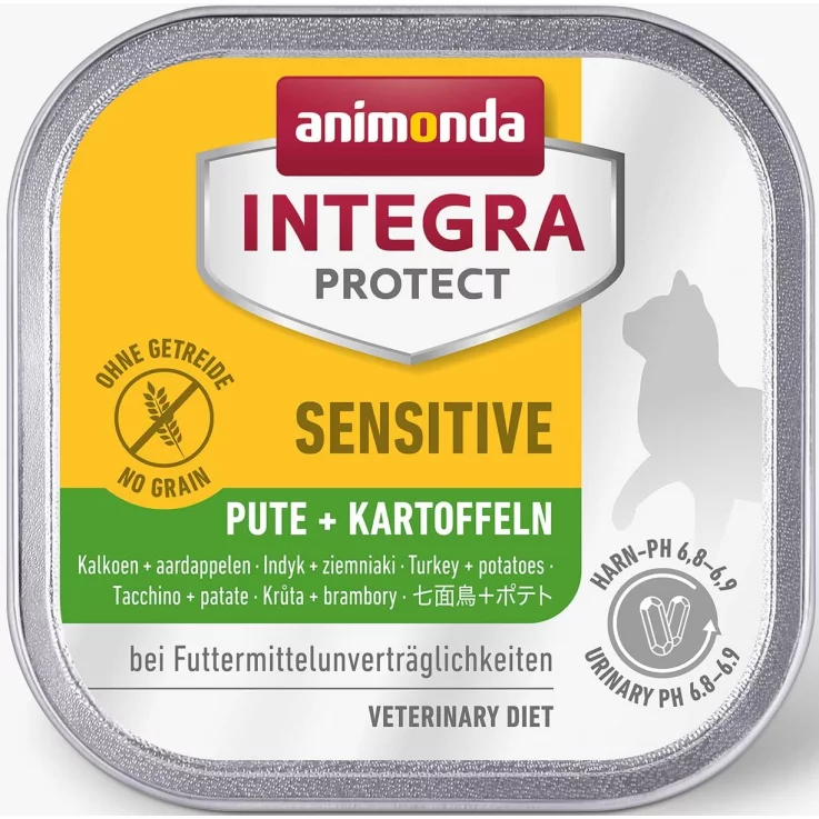 Katzen - Nassfutter ANIMONDA Integra Protect Sensitive Pute + Kartoffeln,100 g