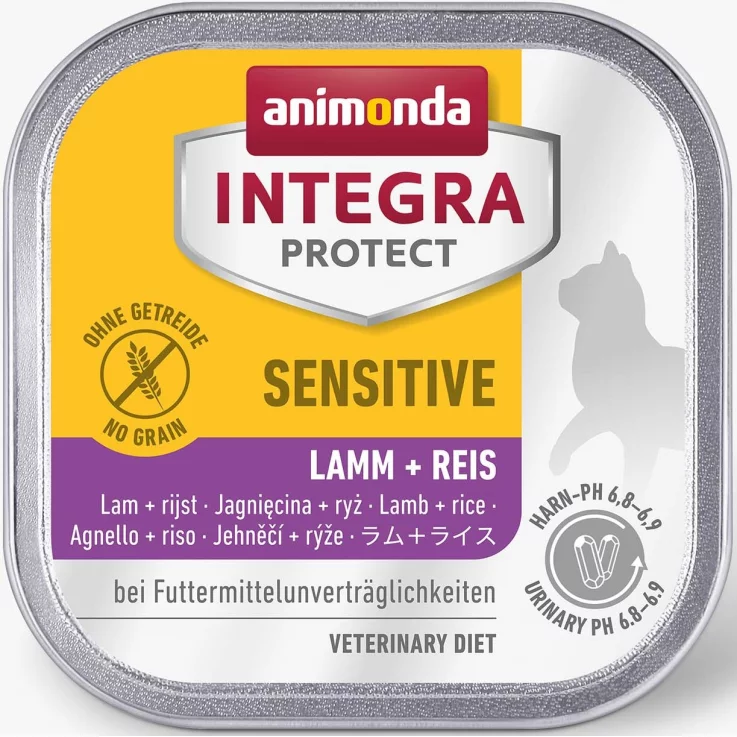 Katzen - Nassfutter ANIMONDA Integra Protect Sensitive Lamm + Reis,100 g