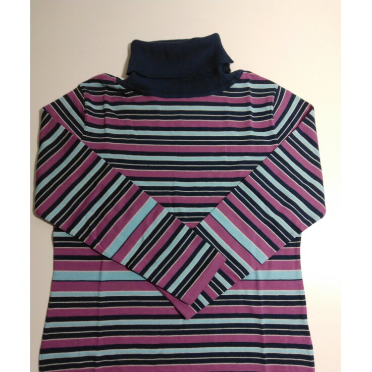 PAFF Damen - Rollkragen Pullover, lila - blau, Gr: 42