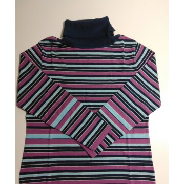 PAFF Damen - Rollkragen Pullover, lila - blau, Gr: 38