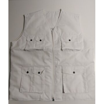 LION SAFETY Arbeitsjacke, ärmellos, weiß Gr: 52