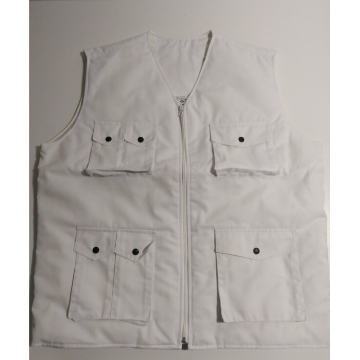 LION SAFETY Arbeitsjacke, ärmellos, weiß Gr: 54