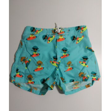 BON PRIX Collection Buben Badehose, blau mit Affen, 128/134