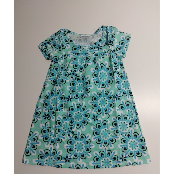 PETITE FLEUR Mädchen Kleid, mint mit blumen, Gr: 92/98