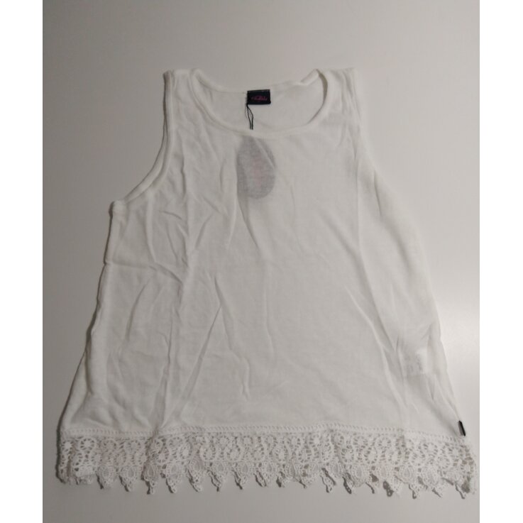 BUFFALO Mädchen Top mit Spitze, weiß, 176/182