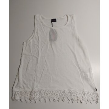 BUFFALO Mädchen Top mit Spitze, weiß, 140/146