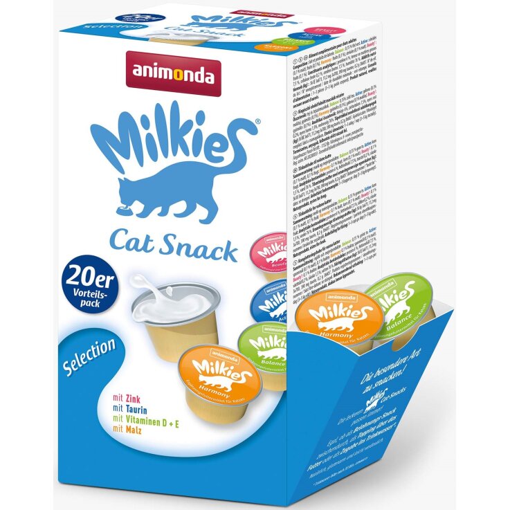 Katzen - Snacks ANIMONDA Milkies "Selection", Multipack, 20 x 15 g