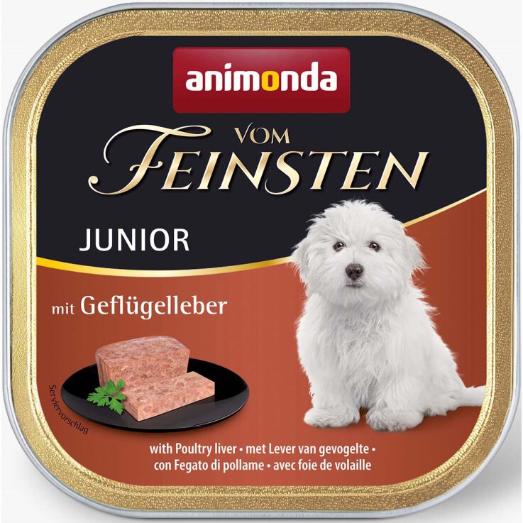 Hunde - Nassfutter ANIMONDA Vom Feinsten Junior Geflügelleber