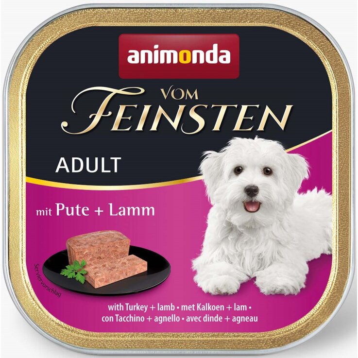 Hunde - Nassfutter ANIMONDA Vom Feinsten Adult Pute + Lamm