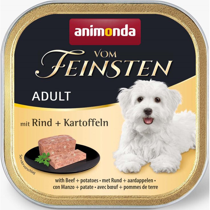 Hunde - Nassfutter ANIMONDA Vom Feinsten Adult Rind + Kartoffeln