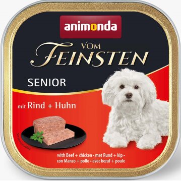 Hunde - Nassfutter ANIMONDA Vom Feinsten Senior Rind + Huhn