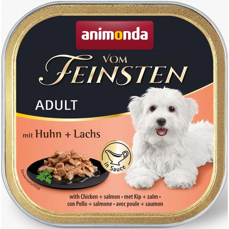 Hunde - Nassfutter ANIMONDA Vom Feinsten Adult in Sauce Huhn + Lachs
