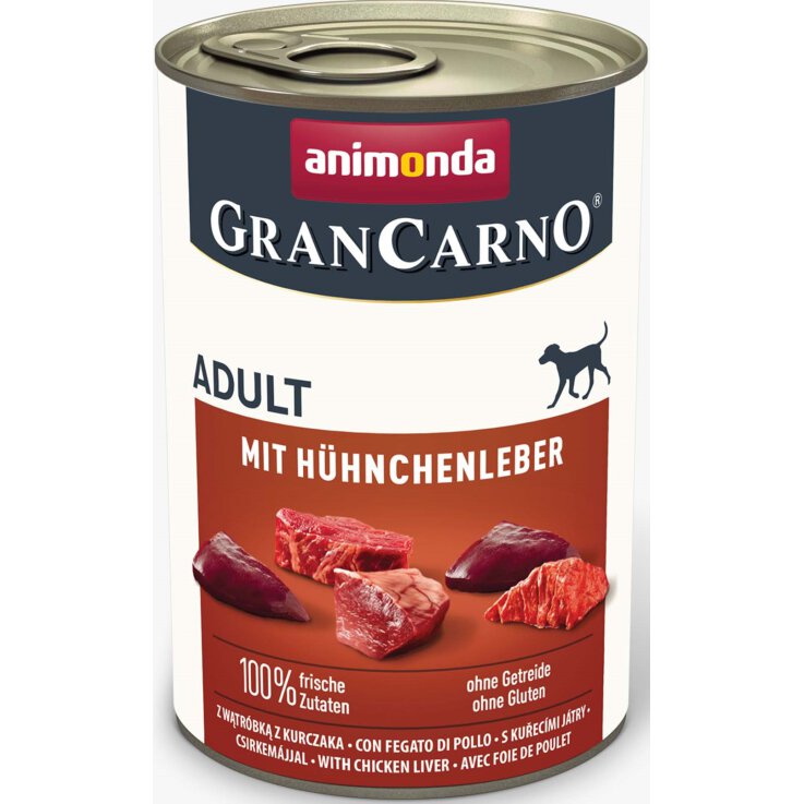 Hunde - Nassfutter ANIMONDA GranCarno Adult Hühnchenleber, 400 g