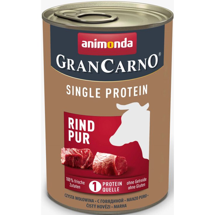 Hunde - Nassfutter ANIMONDA GranCarno Adult Single Protein Rind, 400 g