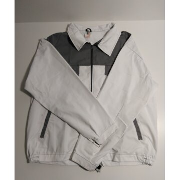 TRADE GLOB Arbeitsjacke, weiß - grau, Gr:56