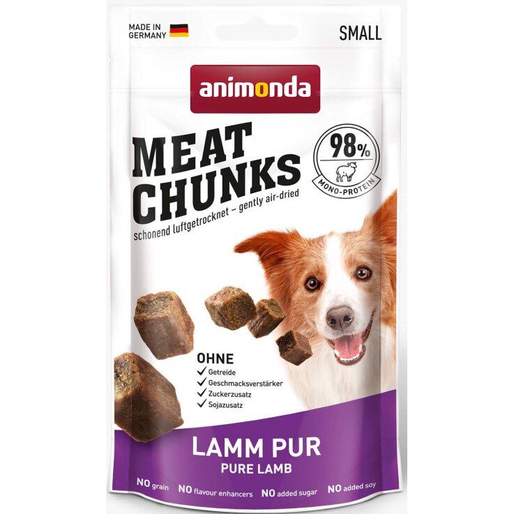 Hunde - Snacks ANIMONDA Meat Chunks Adult Lamm pur, 60 g