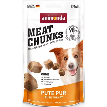 Hunde - Snacks ANIMONDA Meat Chunks Adult Pute pur, 60 g