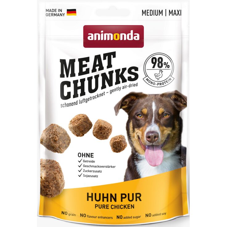 Hunde - Snacks ANIMONDA Meat Chunks Adult Huhn pur, 80 g