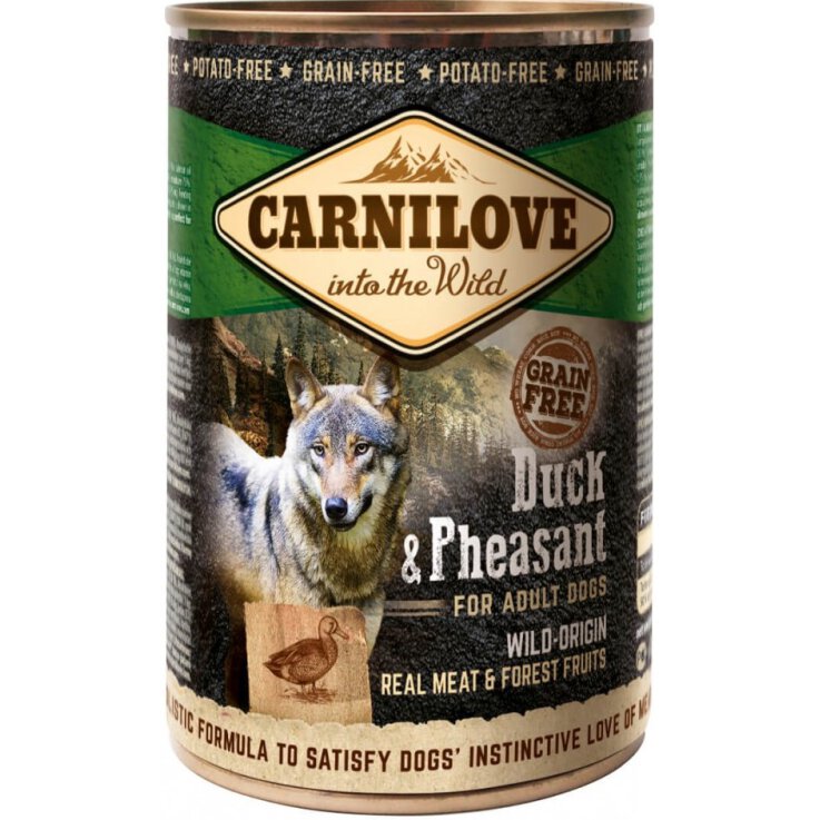 Hunde - Nassfutter CARNILOVE Adult Meat Duck & Pheasant, 400 g