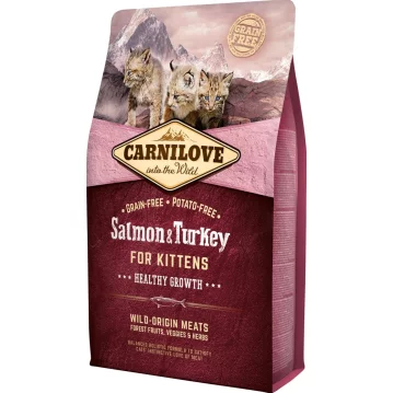 Katzen - Trockenfutter CARNILOVE Kitten Salmon &amp;...