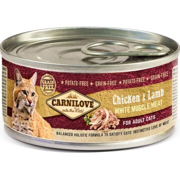 Katzen - Nassfutter CARNILOVE Adult Chicken & Lamb,...