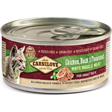 Katzen - Nassfutter CARNILOVE Adult Chicken, Duck &...
