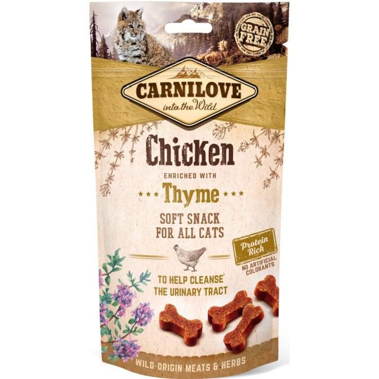 Katzen - Snacks CARNILOVE Soft Snack Chicken & Thyme, 50 g