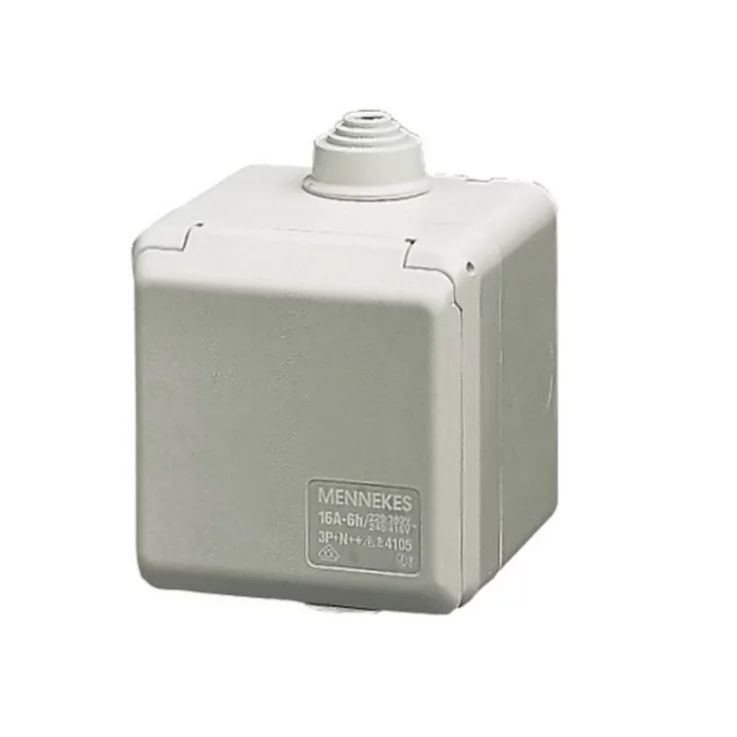 AP CEE-Wandsteckdose Cepex 32A 5p 400V 6h IP44 lichtgrau o.Schloss Type AM4110