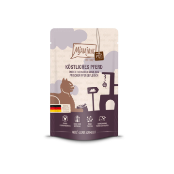 Katzen - Nassfutter MjAMjAM Adult Pferd pur, 125 g