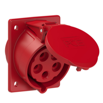 CEE-Anbausteckdose schr&auml;g 32A 5p 6h IP44 400V Typ 425-6