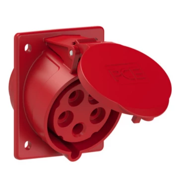 CEE-Anbausteckdose schr&auml;g 32A 5p 6h IP44 400V Typ 425-6