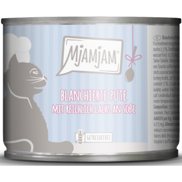 Katzen - Nassfutter MJAMJAM Cat Adult Pute & Lachs an...