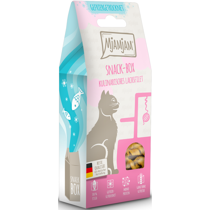Katzen - Snacks MJAMJAM Cat Adult Snackbox Lachsfilet, 50 g