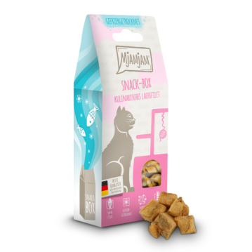 Katzen - Snacks MjAMjAM Adult Snackbox Lachsfilet, 50 g