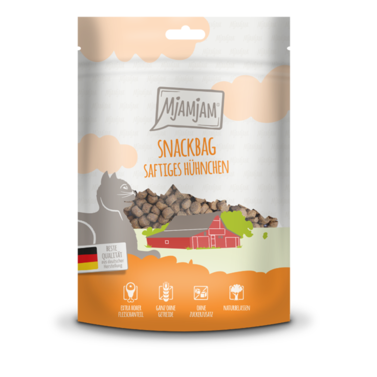 Katzen - Snacks MjAMjAM Adult Snackbag Hühnchen, 125 g