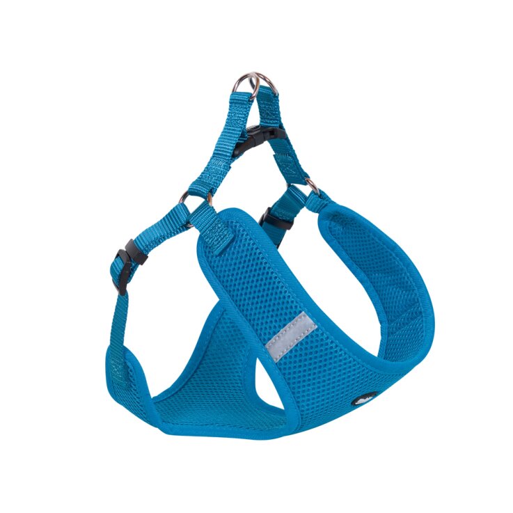 NOBBY Geschirr "MESH REFLECT", hellblau, XXS, Brust: 28-33 cm, Gurt: B: 10 mm, L: 32 cm