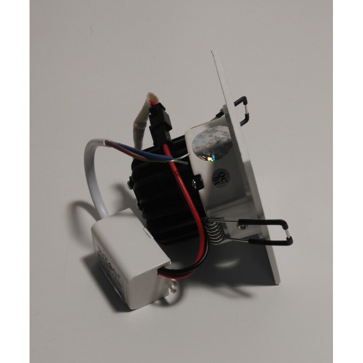 V-TAC LED-Strahler quadratisch 5W, 6000K, 350lm, weiß VT-1105SQ