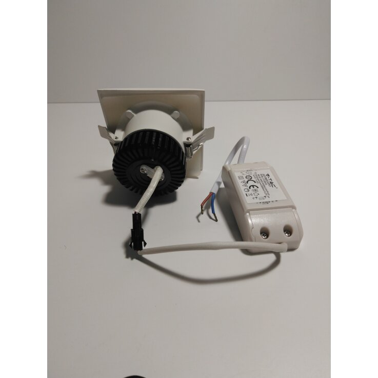 V-TAC LED Einbauleuchte COB Quadratisch Wasserdicht Warm Weiß