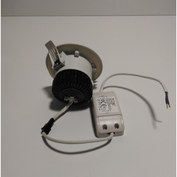 V-TAC LED Einbauleuchte COB Rund Wasserdicht Warm Weiß