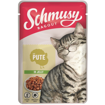 Katzen - Nassfutter SCHMUSY Adult Ragout mit Pute in...