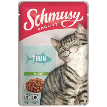 Katzen - Nassfutter SCHMUSY Adult Ragout mit Thunfisch in...