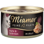 Katzen - Nassfutter MIAMOR Adult Feine Filets in Jelly Huhn &amp; Schinken, 100 g