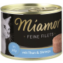 Katzen - Nassfutter MIAMOR Adult Feine Filets in Jelly Thun &amp; Shrimps, 185 g