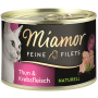 Katzen - Nassfutter MIAMOR Adult Feine Filets Naturell Thun &amp; Krebsfleisch, 156 g