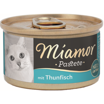 Katzen - Nassfutter MIAMOR Adult Pastete Thunfisch, 85 g