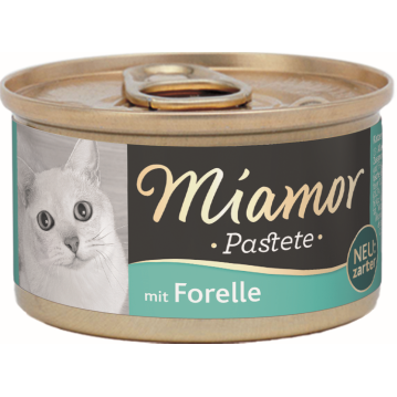 Katzen - Nassfutter MIAMOR Adult Pastete Forelle, 85 g