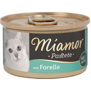 Katzen - Nassfutter MIAMOR Adult Pastete Forelle, 85 g